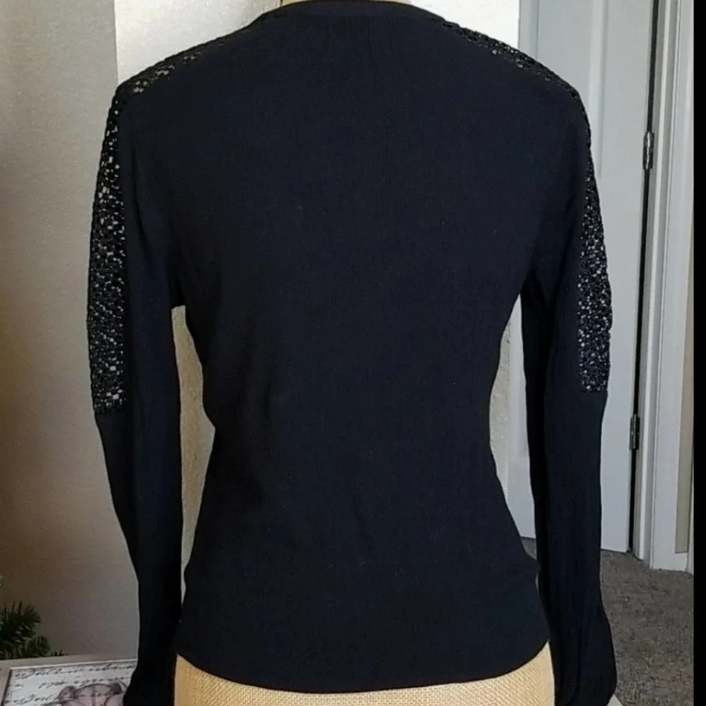 Mossimo Black Long Sleeve Bobo Type Top - Picture 5 of 8